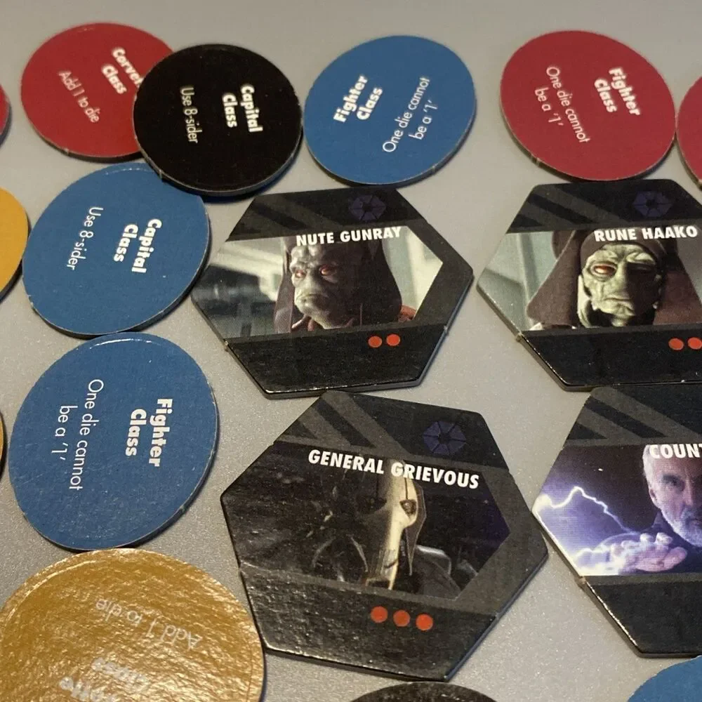 2005 Star Wars Risk Clone War Board Game Replacement Dice and Tokens